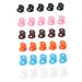 Housoutil glasses 30 pairs of silicone ring in heart shape glasses male hooks transparent over glasses sunglasses slipproof glasses holder glasses holster pebbles wear glasses