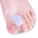 Sumiwish 10x Hallux toe spreader silicone toe spreader Hallux correction with a bit stiff - for overturning toes hammer toes pain relief white