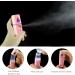 Jalzdieod 5X Portable Nano Mister Mini Steamer Atomization Eyelash Extensions with Mirror Pink - Buy Online on GoSupps.com