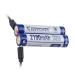 Keeppower Protected 16650 Li-ion Battery P1621U USB Rechargeable 3.6V 2100mAh 7.56Wh Flashlight Battery Included with a 2-in-1 Charging Cable (2 Pack)