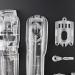 Amagogo DIY Assembly Hair Clipper Housing Kit Front Top Back Bottom Motor Cover Full Set for 8148 8591 850 Clipper Hair Clippers Clear - Buy Online on GoSupps.com