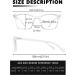 JM Blue Light Blocking Retro Square Computer Readers 1.75x - Anti Glare Clear Glasses for Women Men - Buy Online on GoSupps.com