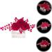 HONMEET Rose Hair Comb Rose Head Decor Hair Jewelry Comb Rose Flower Hair Comb Wedding Hair Accessories for Brides Bride Hair Side Comb Wedding Hair Comb Bride Side Comb Red Zinc Alloy - Buy Online on GoSupps.com