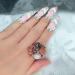 12pcs Women Finger Nail Rings Rhinestone Crystal Nail Cover Ring Nail Art Charm Crown Finger Decoration Rings for Women Girls DIY Nail Decor - Buy Online on GoSupps.com