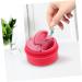 minkissy 1 Set Cream box cream jar with sealed lid silicone cream jar travel container for cream face cream pot silicone makeup containers salve jar Storage Box Miss Silica gel lips 6.5X6.5X4.5CM Pink - Buy Online on GoSupps.com
