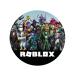 Premium 20cm Round Roblox Cake Topper - Edible Fondant Paper for Kids' Parties - Buy Online on GoSupps.com