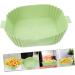 Zerodeko 2pcs Air Fryer Pan Air Fryers Reusable Air Fryer Bowl Silicone Air Fryer Liner Cooking Pot Non Stick Greenx2pcs 24X19.5X5CMx2pcs - Buy Online on GoSupps.com
