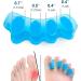 Toe Separators and Correctors for Men and Women - Bunion Pads, Yoga Toes, Hammer Toe Corrector (Blue) - Buy Online on GoSupps.com