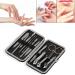 BANDKIT 12 in 1 Stainless Steel Pedicure Manicure Set Nail Clipper Scissors Tweezer Cutter Clip Nail Care Cuticle Grooming Kit Tools - Buy Online on GoSupps.com