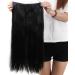 S-noilite 23 Inches (58cm) 3/4 Full Head One Piece 5clips Clip in Hair Extensions Extension Long Straight Hairpiece (Natural Black) - Buy Online on GoSupps.com