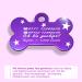 Ibera Gifts - Personalized Bone-Shaped Dog & Cat Collars | Engraved Neck Bands for Medium to Large Pets (Purple Stars) - Buy Online on GoSupps.com