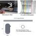 Sunseeke Reusable Silicone Straws Set - 12 Standard Drinking Straws, 4 Carry Pouch, 2 Cleaning Brushes - Odorless, Food Grade Platinum Silicone - 8 1/2 Long - Buy Online on GoSupps.com