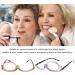 Bavooty Makeup Reading Glasses - Rotatable Single Lens Presbyopia & Hyperopia Solutions for Women - Brown 2.00 - Buy Online on GoSupps.com