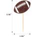 36 PCS American Football Cupcake Toppers Rugby Ball Cupcake Picks for Sports Theme Birthday Party Baby Shower Cake Decorations Supplies Pattern 2 - Buy Online on GoSupps.com