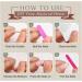 Press on Nails Long Fake Nails 24Pcs Shiny False fingernail with Self-Adhesive Jelly Nail Glue Tabs Press On False Nails - Buy Online on GoSupps.com