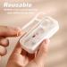 Portable Floss Pick Dispenser - Automatic Dental Floss Case Organizer for Travel | Teeth Cleaning for Men & Women (White) - Buy Online on GoSupps.com