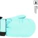 Highcamp Kids Waterproof Winter Snow Ski Mitten Gloves with Zipper - Aqua, M (6-8 Y) - Buy Online on GoSupps.com