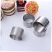 Zerodeko 12 Pcs Mousse Circle Mousse Making Molds Cheese Baking Ring Mold Non-Stick Baking Plate Round Art Baking Pan Round Cake Pan Cake Ring Mold Stainless Steel Household Micro-Wave Oven Silver 6x2pcs 6X6X5CMx2pcs - Buy Online on GoSupps.com