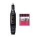FATUXZ Portable Electric Nail Drill,Professional 20000rpm Manicure Pedicure,Pedicure Polishing Nail File Drill Kit Set with Sanding Bands for Acrylic Gel Nails(Black)