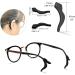 Anti-slip Silicone Temple Tips for Eyeglasses - Black & Clear - Buy Online on GoSupps.com