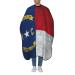 Unisex Barber Salon Cape North Carolina Flag Hair Cutting Cape with Adjustable Neck Hairdresser Cape for Hair Treatment
