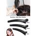 12 Large Duck Hair Clips Set for Hairdressing - Black Crocodile Clamps for Salon & Sports - 3 Sizes Included - Buy Online on GoSupps.com