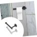Solustre 6-Piece Bathroom Accessories Set - Stainless Steel 304 Hooks & Holders for Towels Toilet Paper & Slippers - Nail-Free Under Cabinet Storage - Buy Online on GoSupps.com