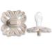 Mamillu Flurry Baby Pacifier Set - BPA-Free Medical Silicone Size 2 (6-18 Months) Vanilla Cream/Rose Blush Made in EU - 2 Pieces - Buy Online on GoSupps.com