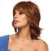 Creamily Short Wig for Women Pixie Cut Wig Shaggy Layered Fluffy Wig 80s Mullet Rocker Wigs for Women Synthetic Short Hair Wig with Bangs Auburn Mixed Strawberry Blonde B-Auburn Mixed Strawberry Blonde