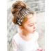 GORAIS Silver Crystal Bride Wedding Hair Vine Headband with Pearls - Bridal Flower Headpiece for Women and Girls - Buy Online on GoSupps.com