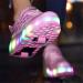 Buy Super Kids Unisex LED Roller Skates Shoes - Pink 33 EU | Best for Kids Fast Shipping Worldwide - Buy Online on GoSupps.com