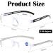 Shop Ahlma 3-Piece Anti-Blue Light Frameless Reading Glasses - Unisex Lightweight 150 Degrees - Protect Your Eyes While Reading! - Buy Online on GoSupps.com