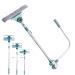Window Squeegee - Squeegee for Window Cleaning | Adjustable Extension Pole U Bracket Window Scrubber | Telescopic Window Cleaner Window Wiper Washing Equipment