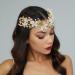IYOU Fairy Flower Headband Gold Pearl Hair Band Crown Leaf Elf Headpiece Tiara Woodland Princess Wedding Hair Accessories for Women and Girls - Buy Online on GoSupps.com