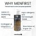 MENFIRST Darkening Beard Balm for Sensitive Skin | Gradually Covers White Hair | Leave-In Conditioner with Keratin Collagen & Vitamin E - 1.1 Fl Oz - Buy Online on GoSupps.com