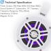 Pyle Marine Wakeboard Tower Speakers - Waterproof 4in Dual Subwoofer Set with Bluetooth, LED Lights - Boat Audio System (White) - Buy Online on GoSupps.com