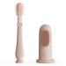 Moonkie Baby Finger Toothbrush Tongue Oral Cleaner Kit for 3 Months +  2 Pcs (Blush)