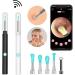 Ear Wax Removal Kit with Camera and WiFi Otoscope - 6 LED Ear Cleaner for Earwax Removal and Acne Squeezing (Black) - Buy Online on GoSupps.com