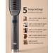 7MAGIC Hair Straightener Brush - 9 Temp Settings, Fast Heating, Anti-Scald, Auto-Off - Black Gold Women's Straightening Brush - Buy Online on GoSupps.com
