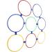 Sensory Training Hoops Free Combination Hopscotch Hoop Plastic Material Multipurpose 10PCS with 10 Buckles for Jumping Activities Dia 47cm / 18.5in - Buy Online on GoSupps.com