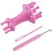 HJ Garden Double-Head Knitting Tool Set - DIY Knit Spool Loom Kit with Yarn Rope Hook - Pink - Buy Online on GoSupps.com