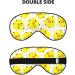 Yellow Chicken Print Sleep Eye Mask | Soft Eyeshade for Travel & Naps | Unisex Eye Cover - Buy Online on GoSupps.com