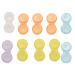 Karriter 10 x Contact Lens Case - Color Coded L and R Storage Containers Random Color (Multi-Colored) Random Color Selection
