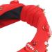 Knotted Headbands for Women Girls Heart Rhinestone Embellished Fashion Head Band for Valentine Day Date Night Birthday Party (Red) - Buy Online on GoSupps.com