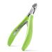 FVION Cuticle Clippers – Small Cuticle Trimmer, Rubber Coated Handle Manicure Tools – Full Jaw Cuticle Cutter for Nails (9mm) Green