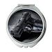 YENDOSTEEN Mirror Compact Mirror gun rack for truck Round Mirror cool gun background pocket mirror portable mirror