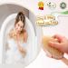 Long Handle Shower Exfoliator Brush - Natural Bristle Body Brush for Cellulite & Dry Skin - Detachable Handle - Buy Online on GoSupps.com