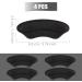 KINBOM 2 Pair Self-Adhesive Heel Grips Cushions for Loose Shoes - Black | Heel Pads for High Heels, Sneakers, Men, Women - Buy Online on GoSupps.com