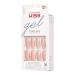 KISS Gel Fantasy Collection Nail Manicure Set - 28 Long Square Artificial Nails Glue & Files - Perfect Nude Glossy Finish for Stunning Nail Art - Buy Online on GoSupps.com
