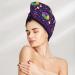 Hair Towel Wrap with Button - Quick-Dry Turban for All Hair Types | Mardi Gras & Donuts Design - Buy Online on GoSupps.com